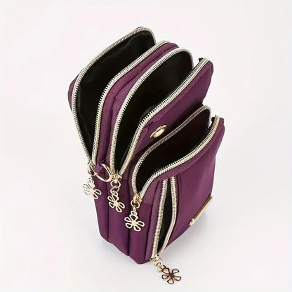 New Single Shoulder Crossbody Bag Coin Purse Mobile Phone Bag Zipper Wallet Stylish Trendy Handbag for Women