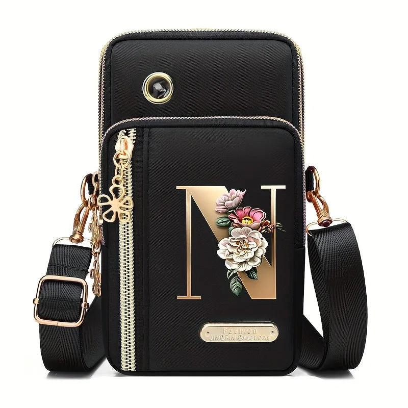New Single Shoulder Crossbody Bag Coin Purse Mobile Phone Bag Zipper Wallet Stylish Trendy Handbag for Women