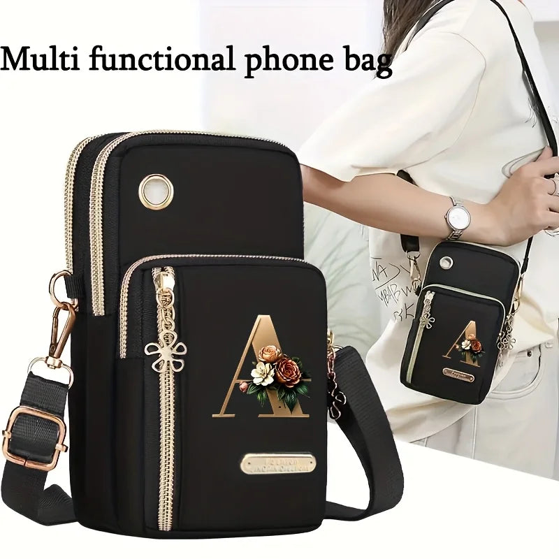 New Single Shoulder Crossbody Bag Coin Purse Mobile Phone Bag Zipper Wallet Stylish Trendy Handbag for Women