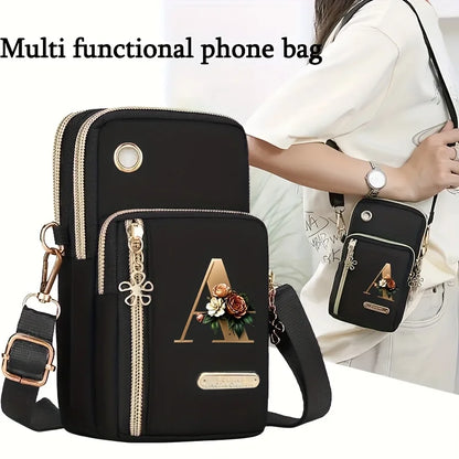 New Single Shoulder Crossbody Bag Coin Purse Mobile Phone Bag Zipper Wallet Stylish Trendy Handbag for Women