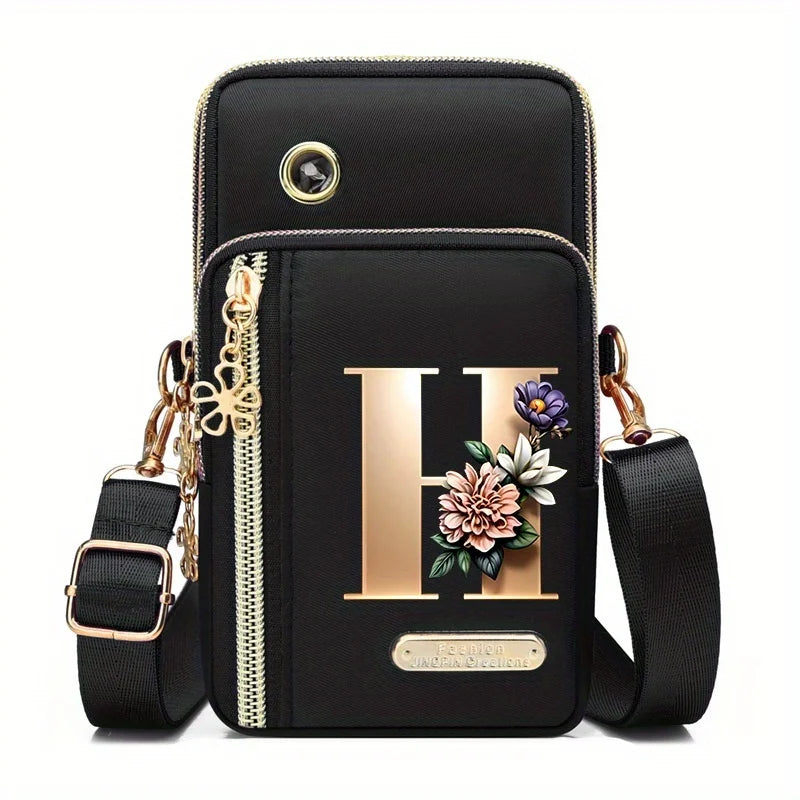 New Single Shoulder Crossbody Bag Coin Purse Mobile Phone Bag Zipper Wallet Stylish Trendy Handbag for Women