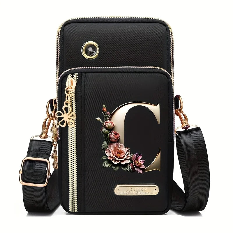 New Single Shoulder Crossbody Bag Coin Purse Mobile Phone Bag Zipper Wallet Stylish Trendy Handbag for Women